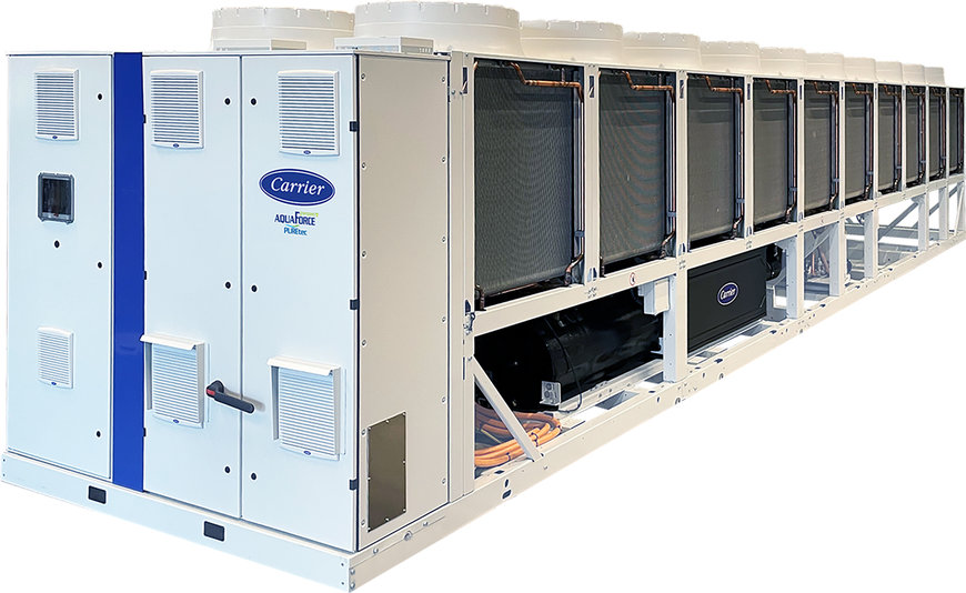 Carrier presenteert hogere capaciteit en ultralage GWP HFO schroefkoelmachines tot 1,3MW